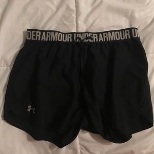 Black running shorts